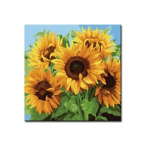 명화그리기 유화 세트 그림 해바라기 액자 DIY 캔버스, E59_(소)사랑의 해바라기