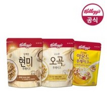 켈로그 BEST 시리얼 1+1+1 푸레이크 모음 (아몬드 푸레이크 600g+오곡 푸레이크 570g+현미 푸레이크 550g)