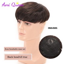 전동 두발 양발 킥보드 접이식 전기 전동킥보드 가발 남성용 짧은 머리카락 3 클립 멋진 대머리 이마, 05 4/27HL