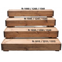 대형화분정리대 진열대 받침대 원목 나무 방부목 인테리어 다육이, 그린, 실외용, 1560