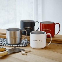 SS1811 오슬로 이중스텐 아웃백머그 340ml 이쁜컵 머그잔, 레드, 현재모델선택함