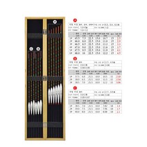 중층내림찌 민물찌 12개 세트 오동나무케이스 포함, 세트 2 (오동 나무 플로팅 박스 12 개)