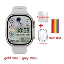 스마트워치 849mm 420*485 NFC 리로지오 intente PK ZD8, Grey-RB-Nylon_49mm