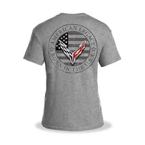 11AMJC8 Corvette Next Gen American Legacy Born in The USA 남성용 티셔츠 블랙., 초대형, 회색