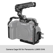 카메라케이지 캐논케이지파나소닉 루믹스 GH6 용 스몰리그 풀 카메라 케이지 콜드 슈 1/4 ''-20, [02] cage kit