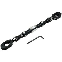 CNC 알루미늄 바이크 오토바이 밸런스 바 휴대 핸드폰 스탠드 크로스 레버 Suzuki ltz 400 gsr 600 bandit, 06 black