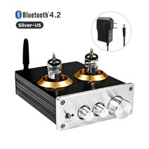 진공관 앰프 aiyima 버퍼 hifi 6j5(업그레이드 6j1) 블루투스 프리 50, 은빛 우리
