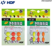 해동 만능 연주찌 원형 HF-197 발포수지찌 마커용 송어 학꽁치, 6.0호