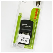 15903 트로닷 4810 미국식 영문일부인 월일년, 블랙(수성잉크)