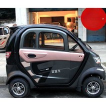 소형 전기차 사륜 미니 전동차 1인용 미니카 출퇴근, 핸들바자동차+32A납산배터리세트는약40km