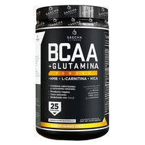 Sascha Fitness BCAA 4:1:1 + 글루타민 HMB L-카르니틴 HICA | 운동 전 도중 및 후 섭취를 위한 분지쇄 아미노산(BCAAs)이 함유된 강력하고 즉각적인, Natural Mango Coconut Flavor