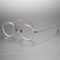 일본 초경량 10g 여성 타 원형 안경 테 베타 티타늄 가벼운 하금테 아세테이트