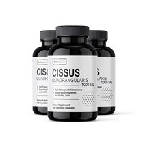Cissus Quadrangularis Extract Strong Bone Support Health Dietary Supplement Joint Tendon Pain Gluten Free Non GMO 100 Capsules 1000mg Serving Size