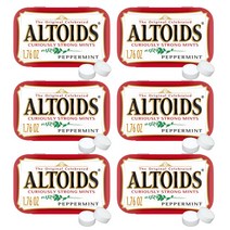 Altoids 알토이즈 큐리어슬리 스트롱 민트 페퍼민트 캔디 50g 6팩