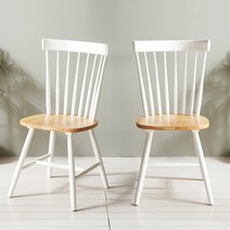 우드톤 어반 원목카페의자B 2p, 네츄럴화이트, 2개