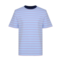 엠바골프 남성 스트라이프 라운드 반팔 티셔츠 M222MTS011