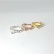 셀러허브 여성패션 [오노마] ONM (실버) 모던 크라운 반지