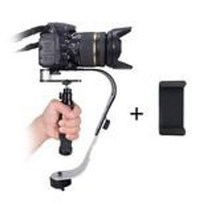 짐벌 알루미늄 핸드 헬드 디지털 카메라 안정기 gimbal smartphone dslr 5dii motion 카메라 gopro sony xiaomi iphone 용, 블랙 클립