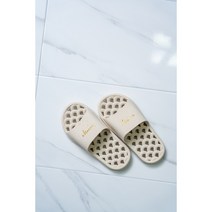 빅토리패키지 1+1 무아르 발포 욕실화 쵸코/크림 국산 슬리퍼, 크림+크림