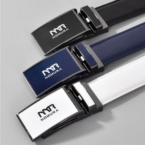 NR900 노무라 남성골프벨트 가죽벨트 스포츠 캐주얼 허리조절가능, 화이트