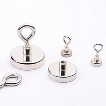 초강력 네오디움 자석 후크 고리 걸이 둥근형, 투리쿠팡1 둥근형 10MM, 둥근형 10MM