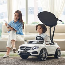 톨스토이 벤츠 전동 푸쉬카 유아 아기 자동차, 색상: 화이트, 사은품: 전동차&바퀴커버, 화이트