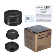 YONGNUO 대형 조리개 자동 초점 카메라 렌즈 캐논 EF EOS 70D 5D3 니콘 DSLR YN50mm F1.8, 02 Nikon F