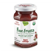피오르디프루타 오가닉 스트로베리 프루츠 스프레드쨈 유기농 딸기잼 250g(8.82oz)