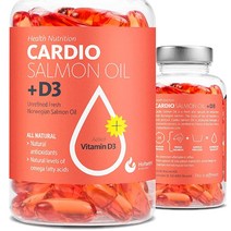 Hofseth BioCare 비타민 D3가 함유된 야생 연어 오일 캡슐 - 오메가 3 6 9 EPA DHA 및 아스타잔틴 | 노르웨이 연어 오일 캡슐 90개 - 심장 뇌 및