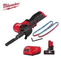 밀워키 12V 충전 전동 벨트샌더 4.0 배터리 1개세트 샌딩기 밸트 이동용 센다기, 1개