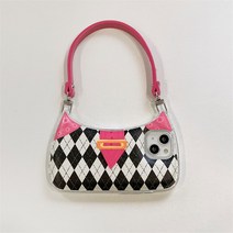 뚱공주몰 애플 아이폰14 아이폰14프로 아이폰14플러스 아이폰14프로맥스 apple iphone14 pro plus promax 다이아 패턴 핸드백 스타일 케이스