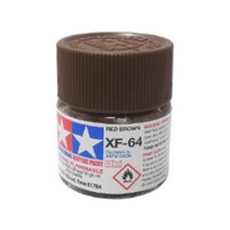 (81764) 타미야 아크릴 도료 XF-64 레드 브라운 무광 10ml