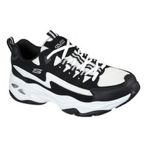 스케쳐스 딜라이트 남성 Skechers D Lites 4.0 Black/White Casual Lifestyle Shoes Sneakers 237225/BKW