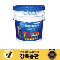 칠만표 외벽용 수용성 고침투 투명발수제 18L(+장갑 붓) CMW-4B 주택 건물 외벽방수