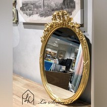 꼬떼따블 꼬떼따블 골드리본 인테리어 벽거울(K266181) (2035814), K266181 골드