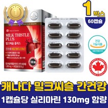 캐나다산 직장인 간 피로 밀크시슬 비타민 A B 아연 여성 남성 실리마린 시리마린 간 건강 엽산 건강식품 식약처 인증 밀크씨슬 추출물 지친간 고용량 함량 중년 권장량 40대 50대