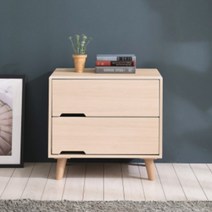 600 2단 오크 키즈협탁 미니수납장 자취방서랍장 애기 여아방 아동, 아카시아화이트