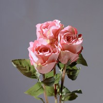 아베라 스위트니스 장미 조화 실크플라워 장미꽃, 빈티지핑크