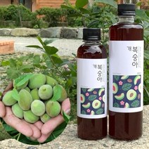 효소 개복숭아 엑기스 300ml 무농약 개복숭아청 자연 발효 원액 숙성 차 에이드, 용량, 500ml, 1개