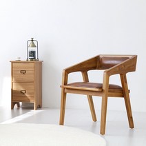 거실 침실 테라스 커피숍디자인체어 원목의자 티크나무(완제품)