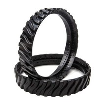 조디악 mx8 mx6 mx8 mx6 풀 클리너 용 2 피스 수영장 클리너 교체 타이어 트랙 휠, 15.8x15.8cm, 검정, 플라스틱