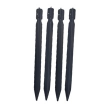 티피텐트캠핑 텐트 로프용 알루미늄 말뚝 18cm 초경량 액세서리 야외 여행 장비, 01 black  4Pcs