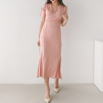 [바보사랑] 여신처럼 반팔 랩스타일 롱 원피스(ops1042)