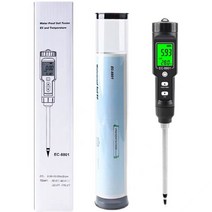 토양수분측정기 온도 및 습도 센서 농업 온실 화분에 심은 토지 산성 염기 테스터 고정밀, 고정밀 토양 EC 염분 온도 감지기