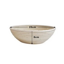 빵발효기 제빵발효기 발효기 빵발효 바구니 둥근 등나무 교정 반죽 바게트 Banneton Brotform 증명 베이킹, 03 Round20X8CM