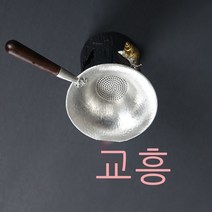 차거름망 교토 순은 수공 다기부품 차도구 차잎 여과기 차필터 퓨어주석, T03-흑단