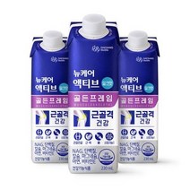 웰라이프 영양보충 대상웰라이프 뉴케어 액티브 골든프레임 밀크맛 230ml x 24팩 고단백 간식 노인식 영양균형식 체중조절, 18set