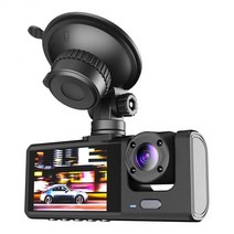 블랙박스 가성비2카메라 렌즈 자동차 DVR 3 채널 대시캠 HD 1080P 블랙박스 듀얼 24 시간 주차 모니터링, 01 1pc