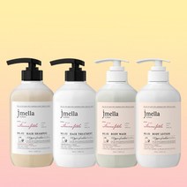 [헤어&바디 세트] 제이멜라 인 프랑스 페이보릿 퍼퓸 샴푸+트리트먼트+바디워시+바디로션 풀케어 500ml SET, 팜므파탈 헤어+바디 세트