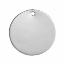 PEPPERLONELY 10pc Stainless Steel Stamping Blank 1-1/8